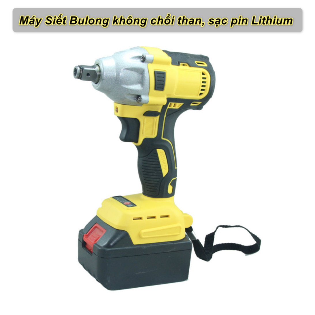 Máy Siết Bu lông không chổi than , sạc pin Lithium