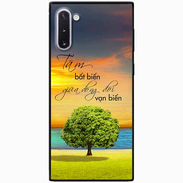 Ốp lưng in cho Samsung Note 10 Mẫu Tâm Bất Biến