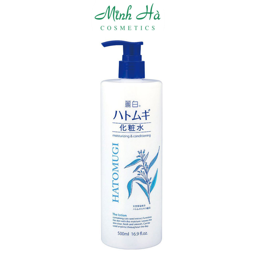 Nước hoa hồng Reihaku Hatomugi Moisturizing &amp; Conditioning Lotion 500ml thu nhỏ lỗ chân lông