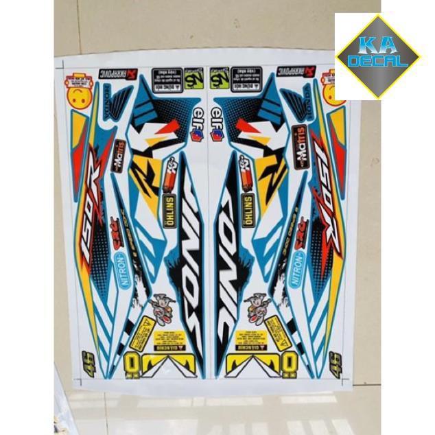 Tem rời Sonic dán xe xanh ngọc decal 3 lớp cao cấp