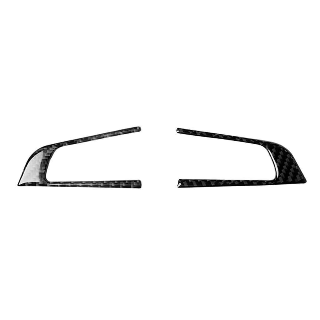 Carbon Fiber Steering Wheel Cover Case Trim Sticker for