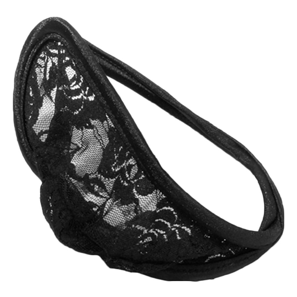 Prettyia 2Pcs Mens Sheer Mesh C-String Thong Invisible Underwear Black+Pink