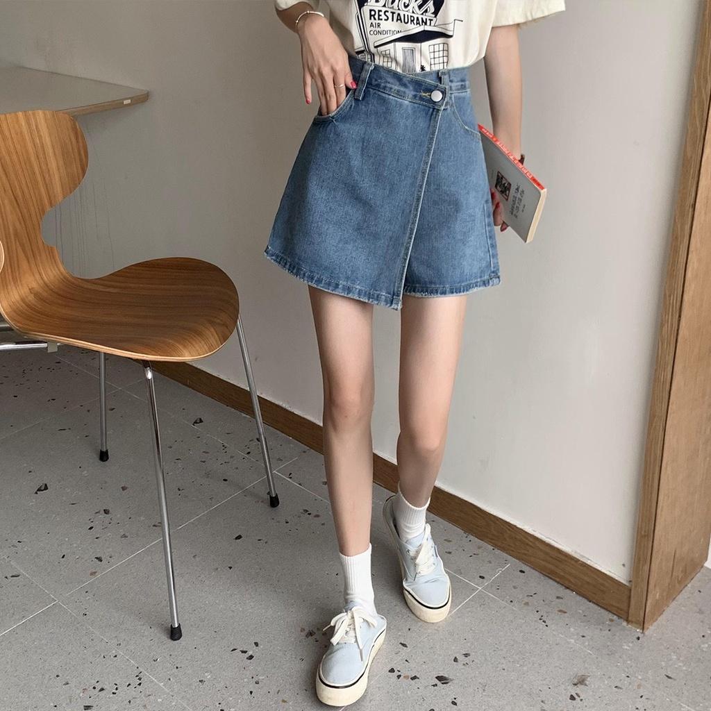 Quần Short Giả Váy Phong Cách Đơn Giản_G2