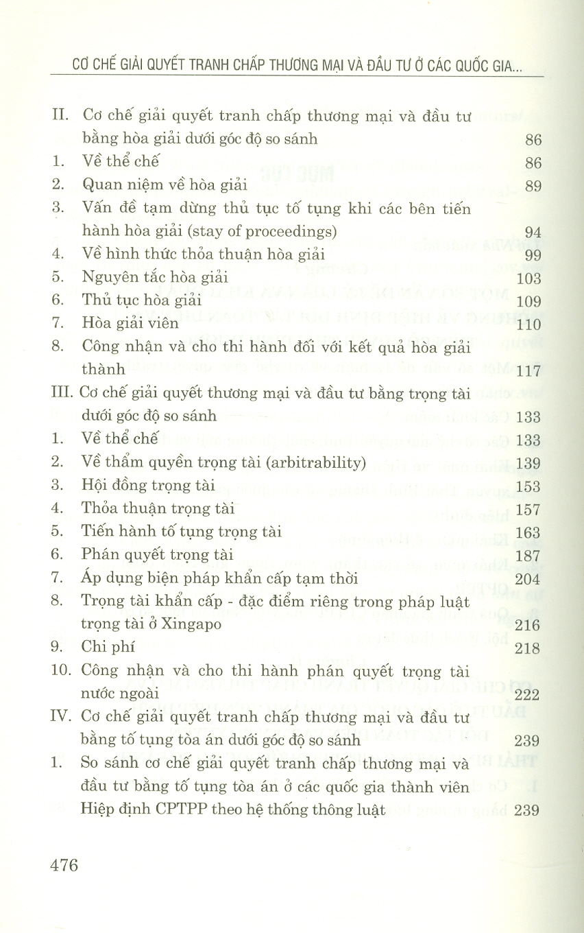 Cơ Chế Giải Quyết Tranh Chấp Thương Mại Và Đầu Tư Ở Các Nước Thành Viên Hiệp Định Đối Tác Toàn Diện Và Tiến Bộ Xuyên Thái Bình Dương (Sách chuyên khảo)