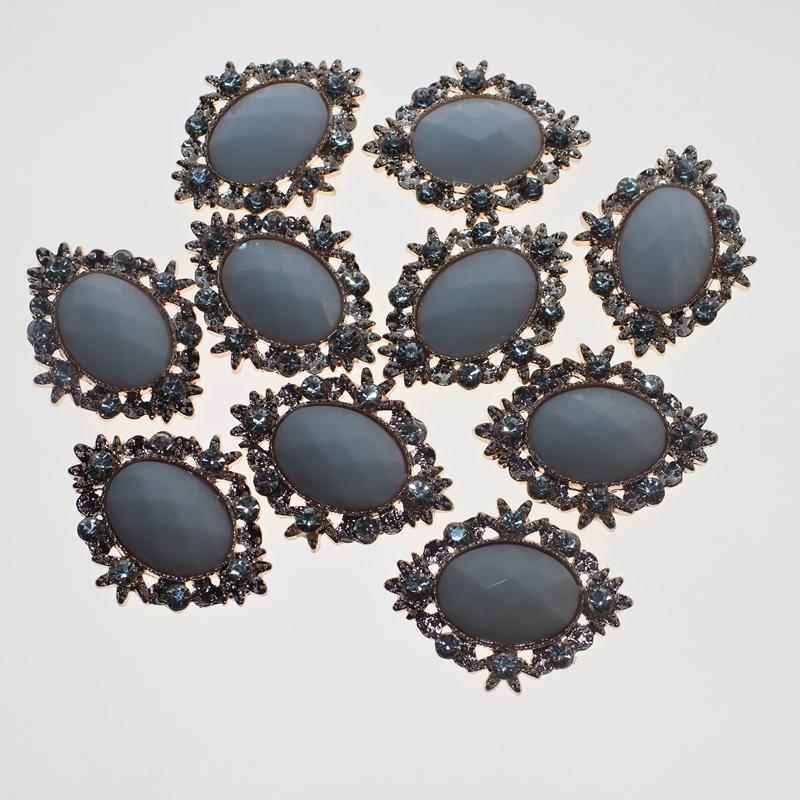 20pcs Rhinestone Flat Beads Button Scrapbook