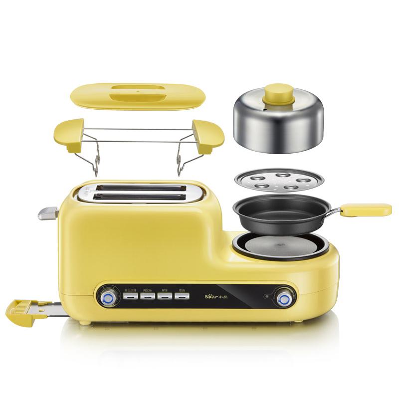 Máy nướng bánh mì kèm bếp mini, máy làm đồ ăn sáng đa năng Bear DSL-A02Z1 - HÀNG CHÍNH HÃNG