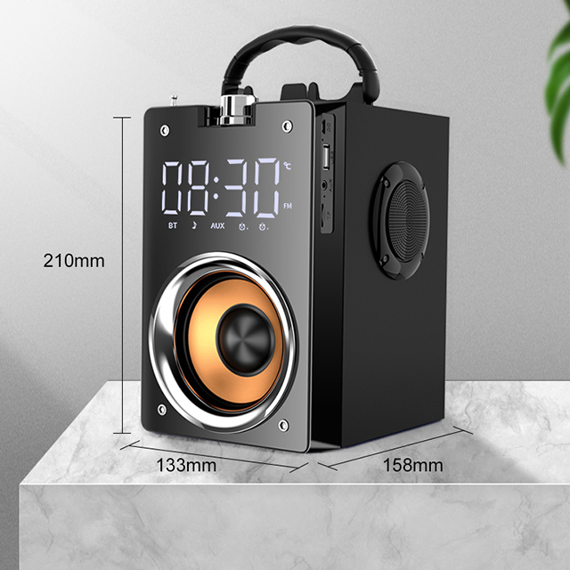 Loa Bluetooth MC H1 Đa Năng Hiển Thị Giờ Kiêm Đài FM Thiết Kế Hiện Đại Âm Thanh Vòm 3D