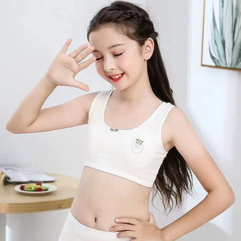 Hình ảnh áo bra học sinh cotton trơn mềm