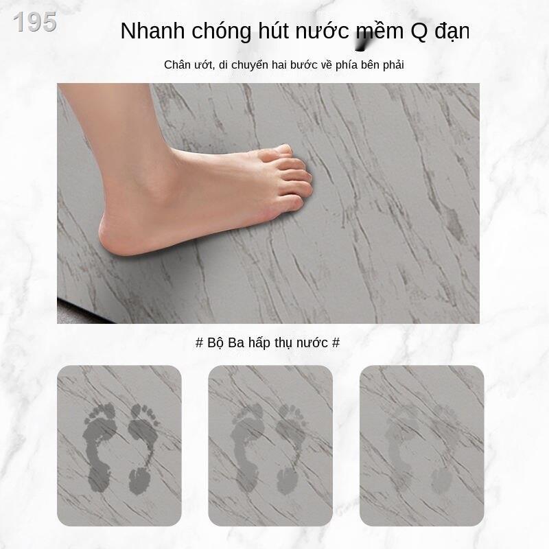 Đệm thấm bùn diatom nhà vệ sinh cửa thảm trải sàn khô nhanh chống trượt gia đình