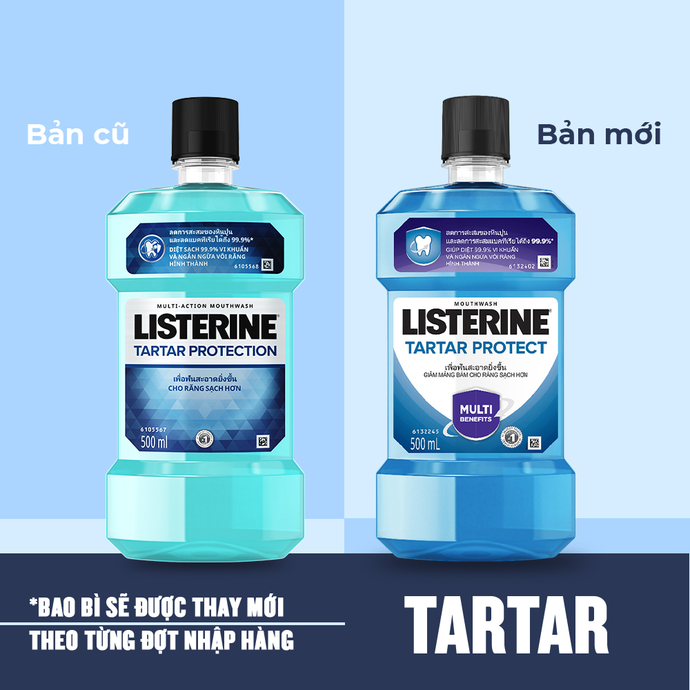 Nước Súc Miệng Ngăn Ngừa Vôi Răng Listerine Tartar Protection (500ml) - 8850007811671