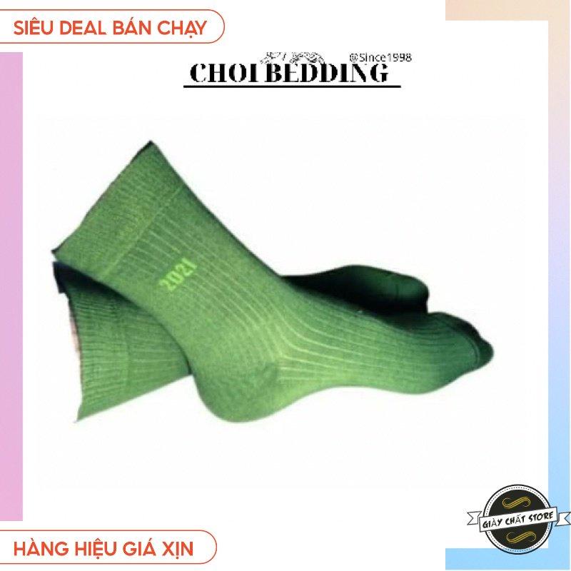 Tất Vớ XANH RÊU Nam Nữ Dày Dặn Co Giãn 4 Chiều MÃ SQ1