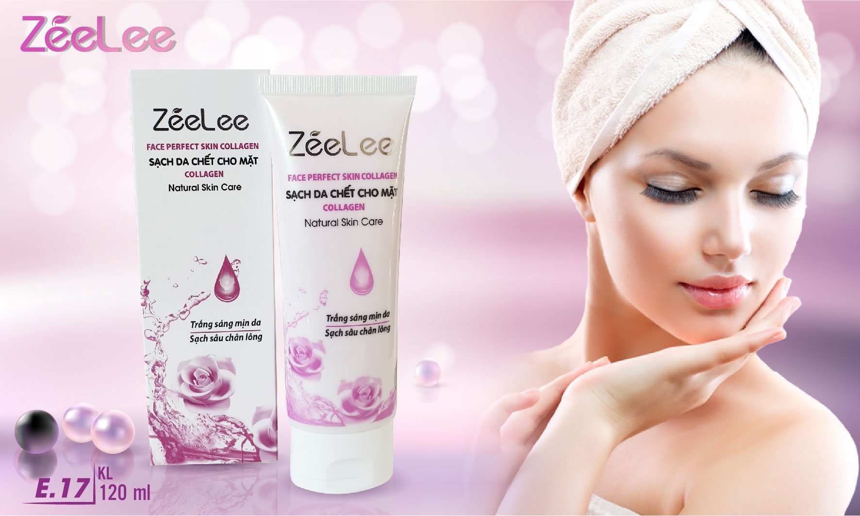 ZEELEE KEM LÀM SẠCH DA CHẾT CHO MẶT COLLAGEN 120ML