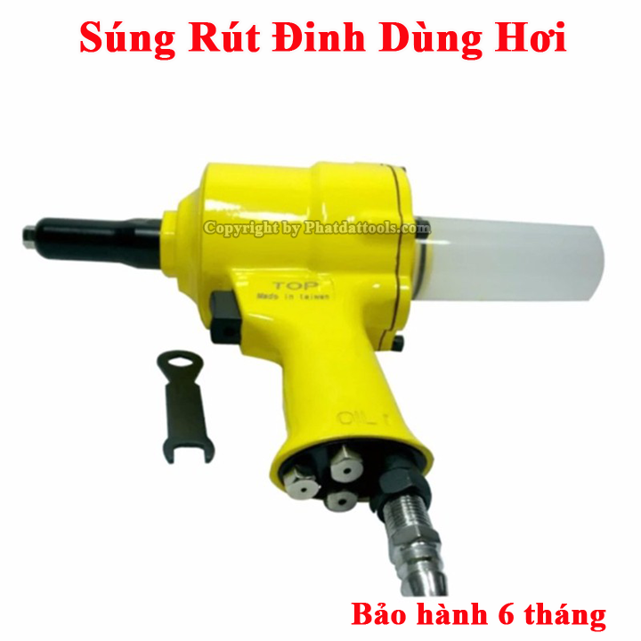 Máy Rút Đinh Tán, Đinh Rive Dùng Hơi TOP Đài Loan