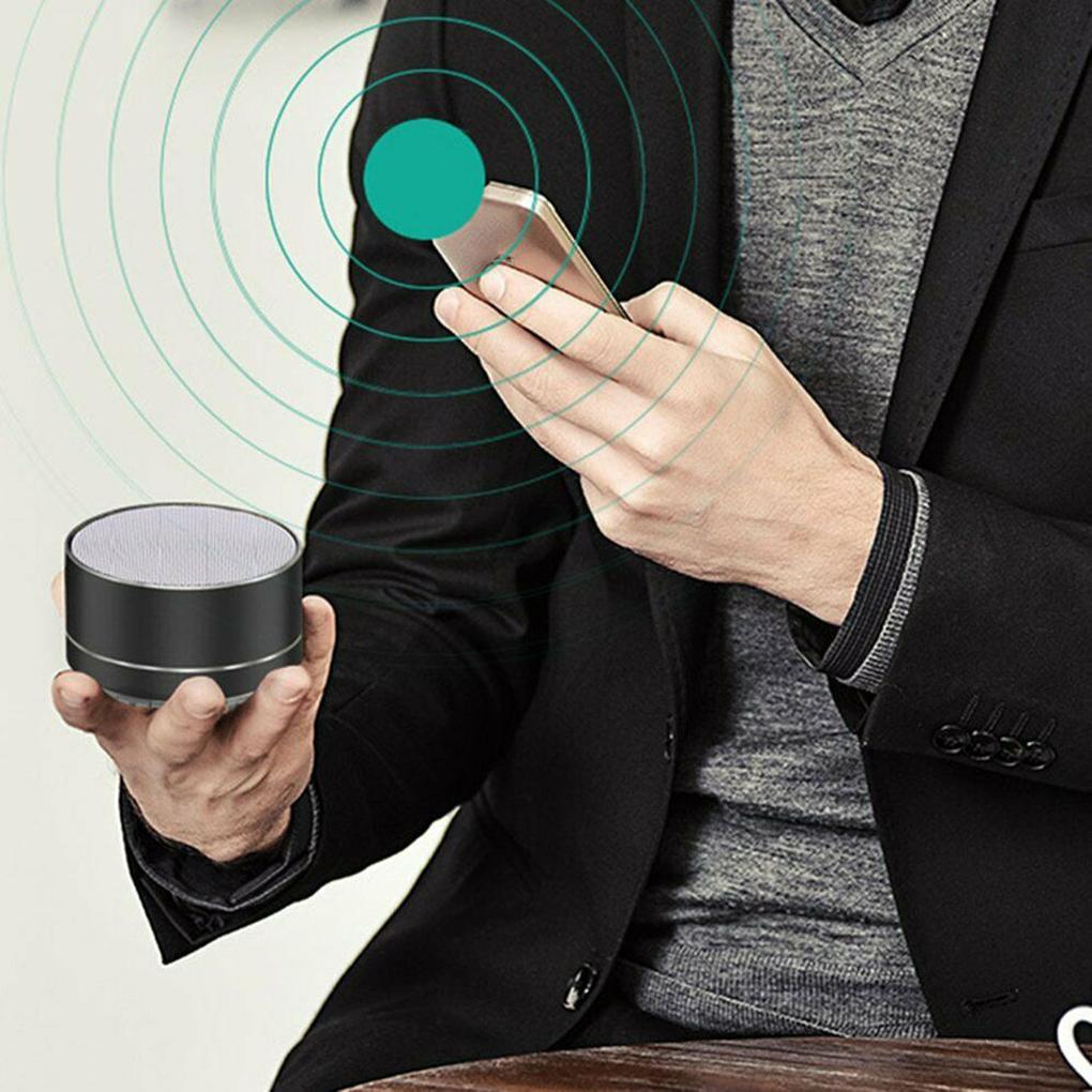 Loa Bluetooth không dây âm thanh nổi A10 Đầu vào AUX Cuộc gọi rảnh tay Thẻ TF Âm thanh HD nhỏ Hộp âm thanh Màu đen: vàng hồng