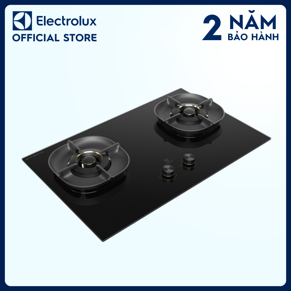 [Free Giao lắp] Bếp ga âm Electrolux EHG8250BC 2 vùng nấu 80cm - Kiềng gang chắn gió, tiết kiệm năng lượng, thiết bị ngắt ga tự động, đánh lửa nhanh [Hàng chính hãng]