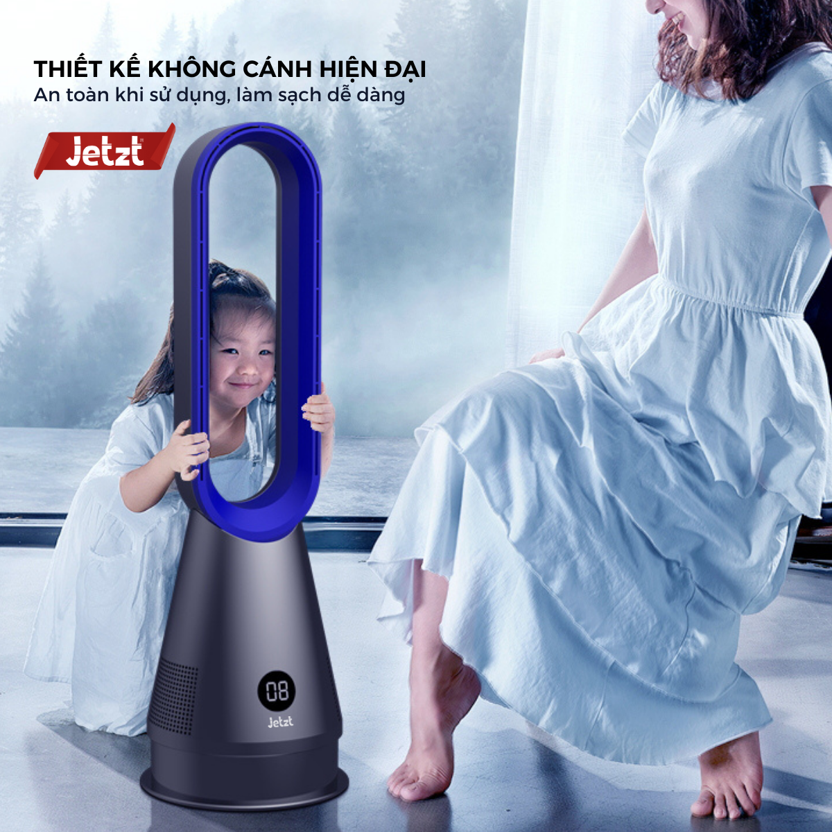 Quạt tháp không cánh Jetzt Q5 , hàng chính hãng