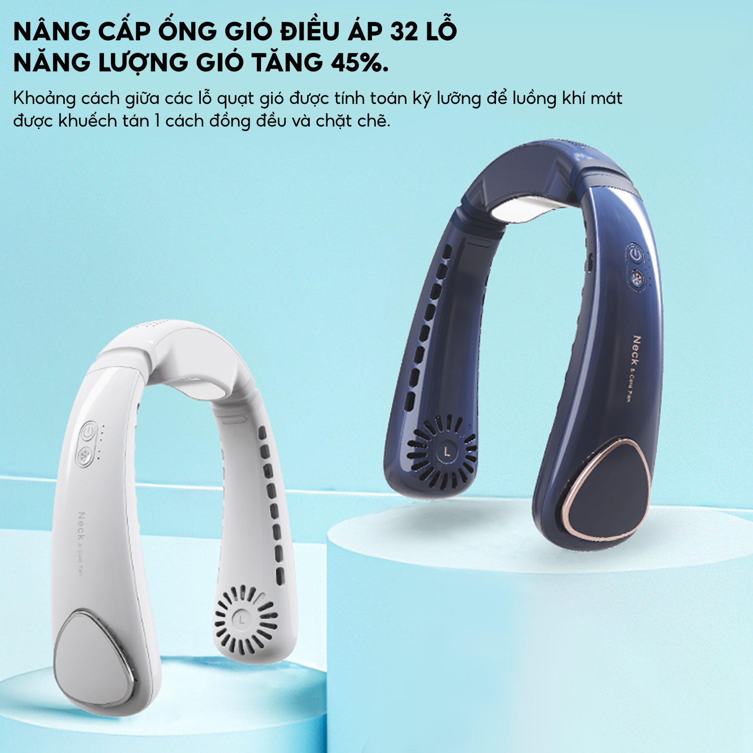 Quạt đeo cổ sò lạnh Half Horse với cục sò lạnh trang bị chip điện lạnh, giảm tức thì tới 20 độ chỉ sau 3 giây, thổi bay cơn nóng. Hàng chính hãng