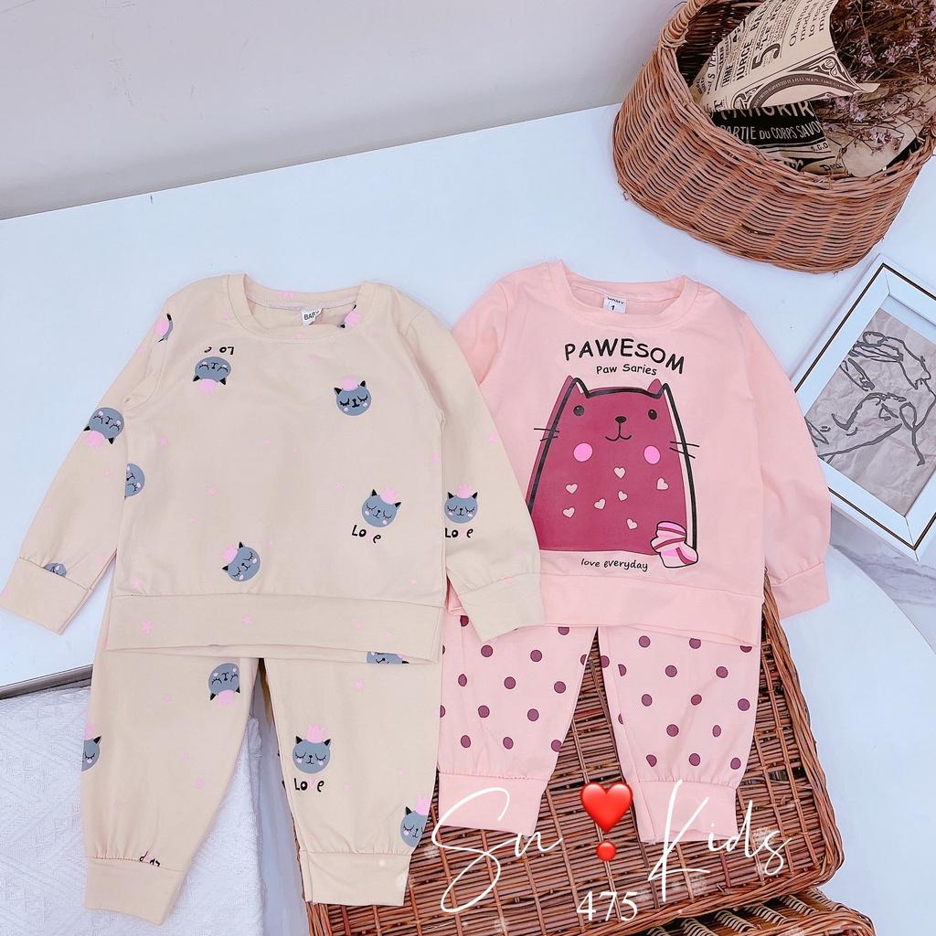Bộ dài tay chất cotton cho bé