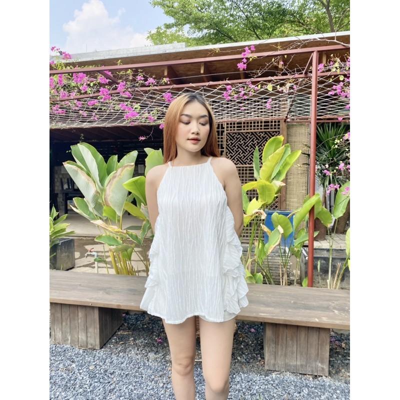 Áo yếm thun trắng - AUDREY STUDIO