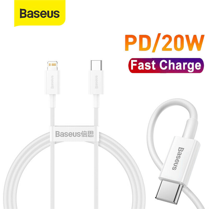 Cáp Sạc Nhanh Siêu Bền Ip 20W Baseus Superior Series Fast Charging Data Cable Type - C To Ip Pd 480Mbps - Hỗ Trợ Sạc Nhanh Pd 20W Dành Cho Iphone 12 Pd 18W Dành Cho Ip11 Ip Xs Max - Hàng Chính Hãng - Màu Trắng - 2 Mét