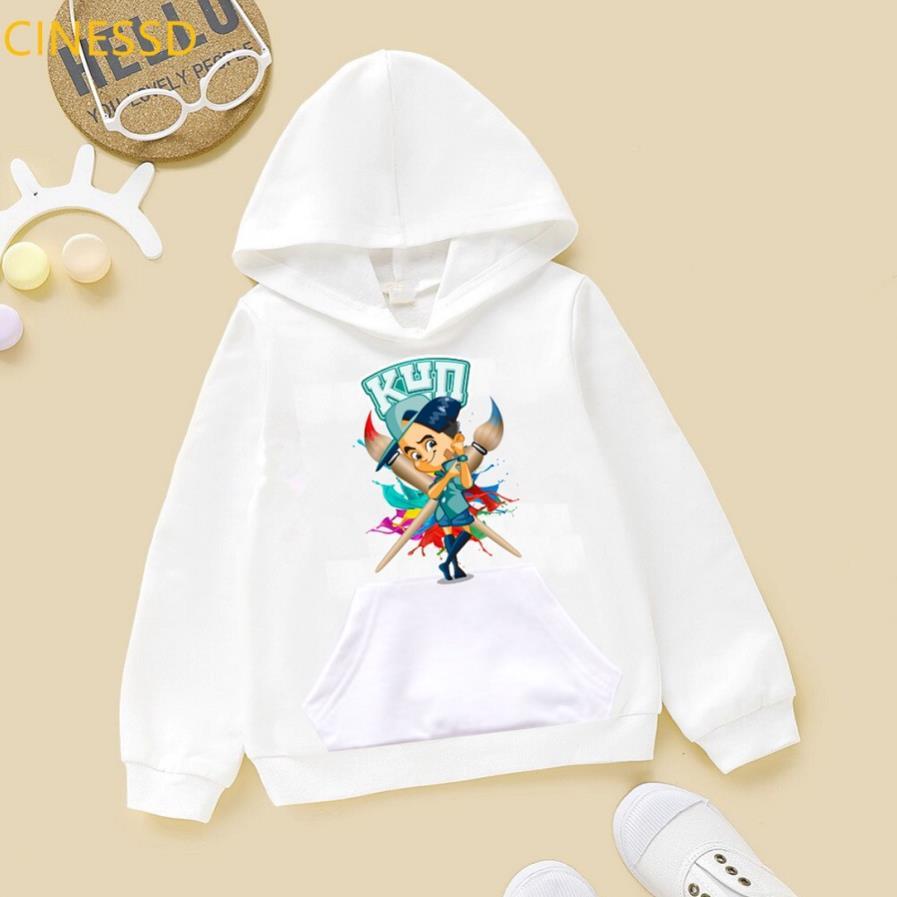 áo hoodie kun cho bé trai bé gái 1/2/3/5/7 TUỔI màu đỏ chất đẹp