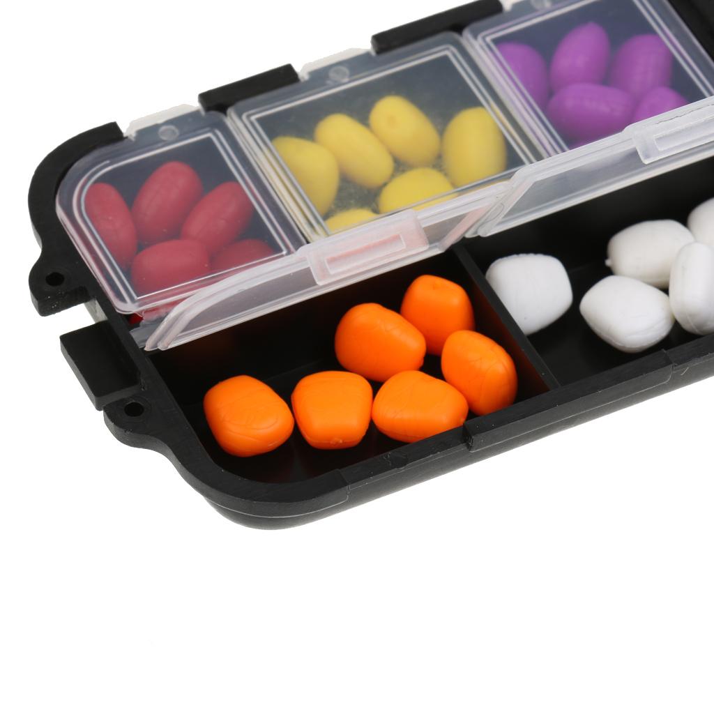 2x60 Pieces Artificial Pop up Sweetcorn Imitation Bait for Carp Coarse Fishing