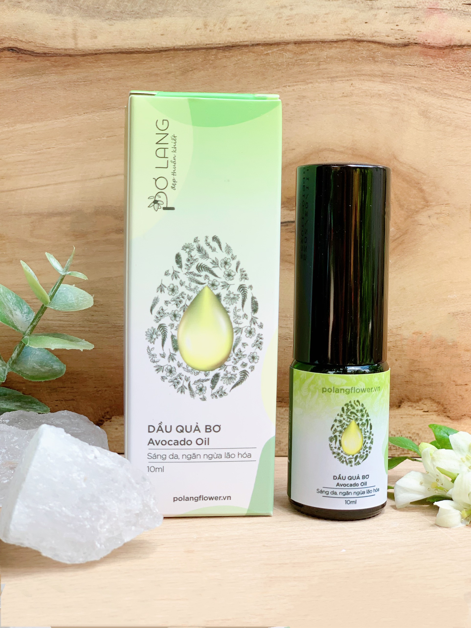 Dầu quả Bơ chống lão hóa giảm rạn da Pơ Lang 10ml
