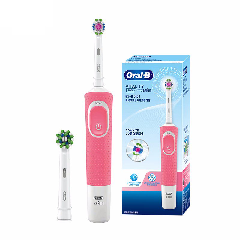 Bàn chải đánh răng điện ORAL-B D100 2D 7.600rpm chống thấm nước tiện lợi