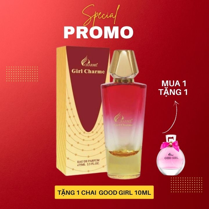 Nước hoa Girl Charme 75ml Chính Hãng, Phong Cách Gợi Cảm, Nữ Tính, Tinh Tế lưu hương lâu, tỏa hương xa