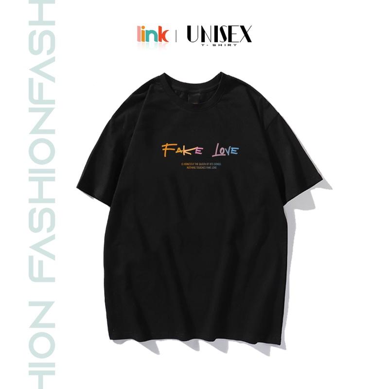 Áo thun dáng rộng FAKE LOVE nam nữ unisex