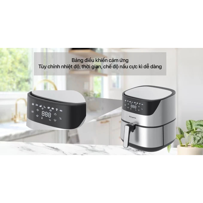 Nồi chiên không dầu điện tử Kangaroo model KG7AF2A - Hàng chính hãng