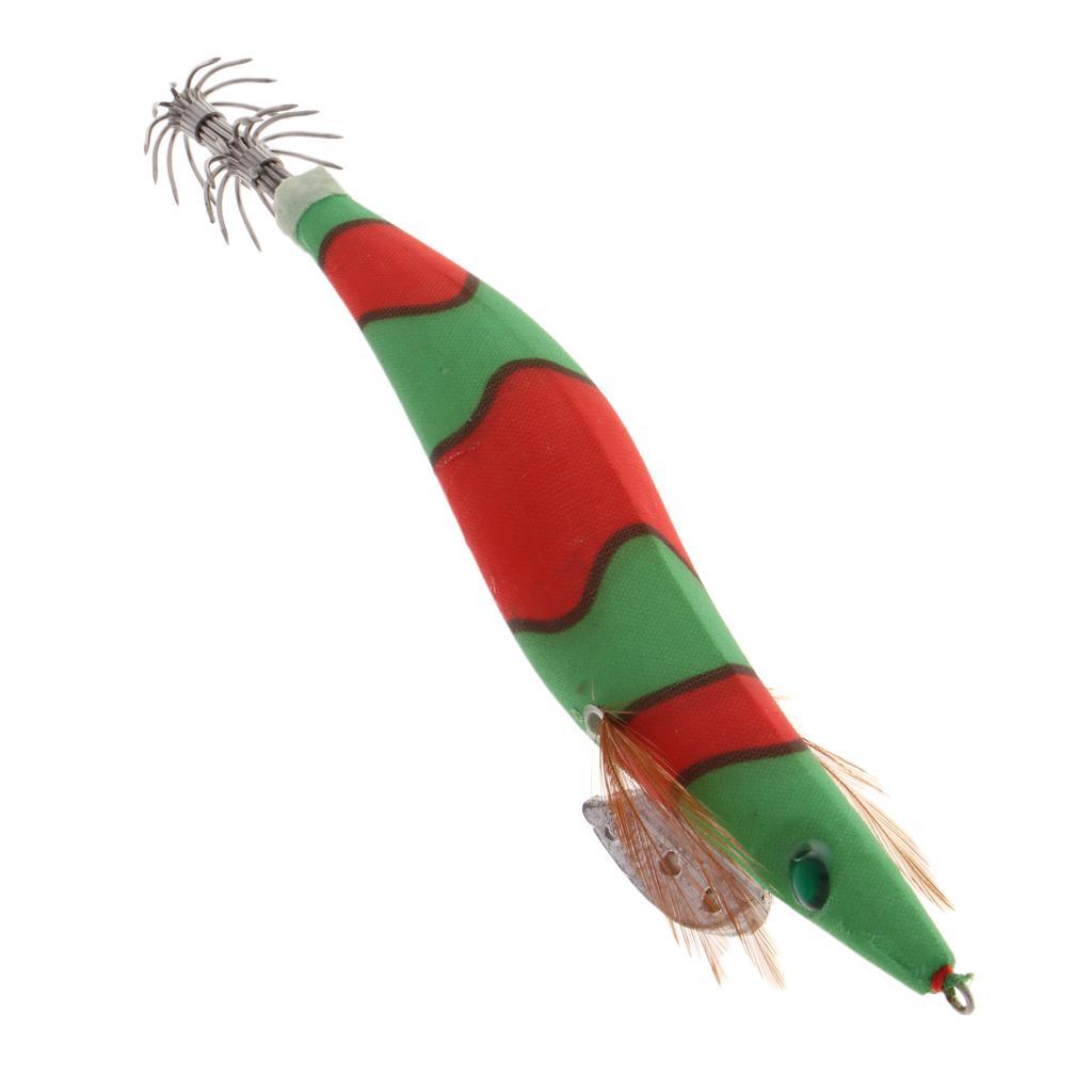 3.5# Squid Jigs Luminous Fishing Artificial Baits Color A