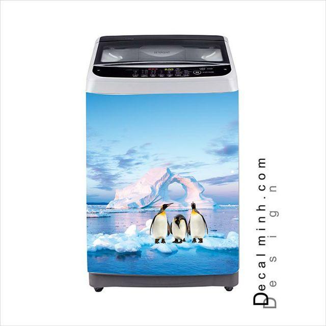 Decal tem dán máy giặt cao cấp 3D - chọn mẫu