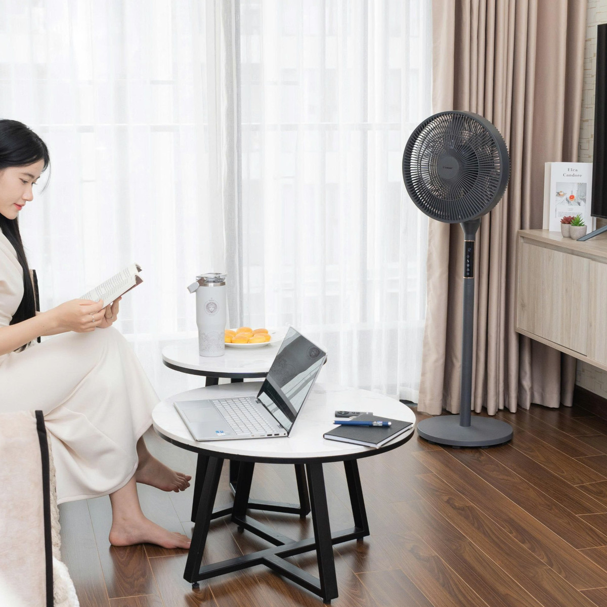 Quạt tuần hoàn không khí 360 độ Kalpen F12 7 cánh - Hàng chính hãng