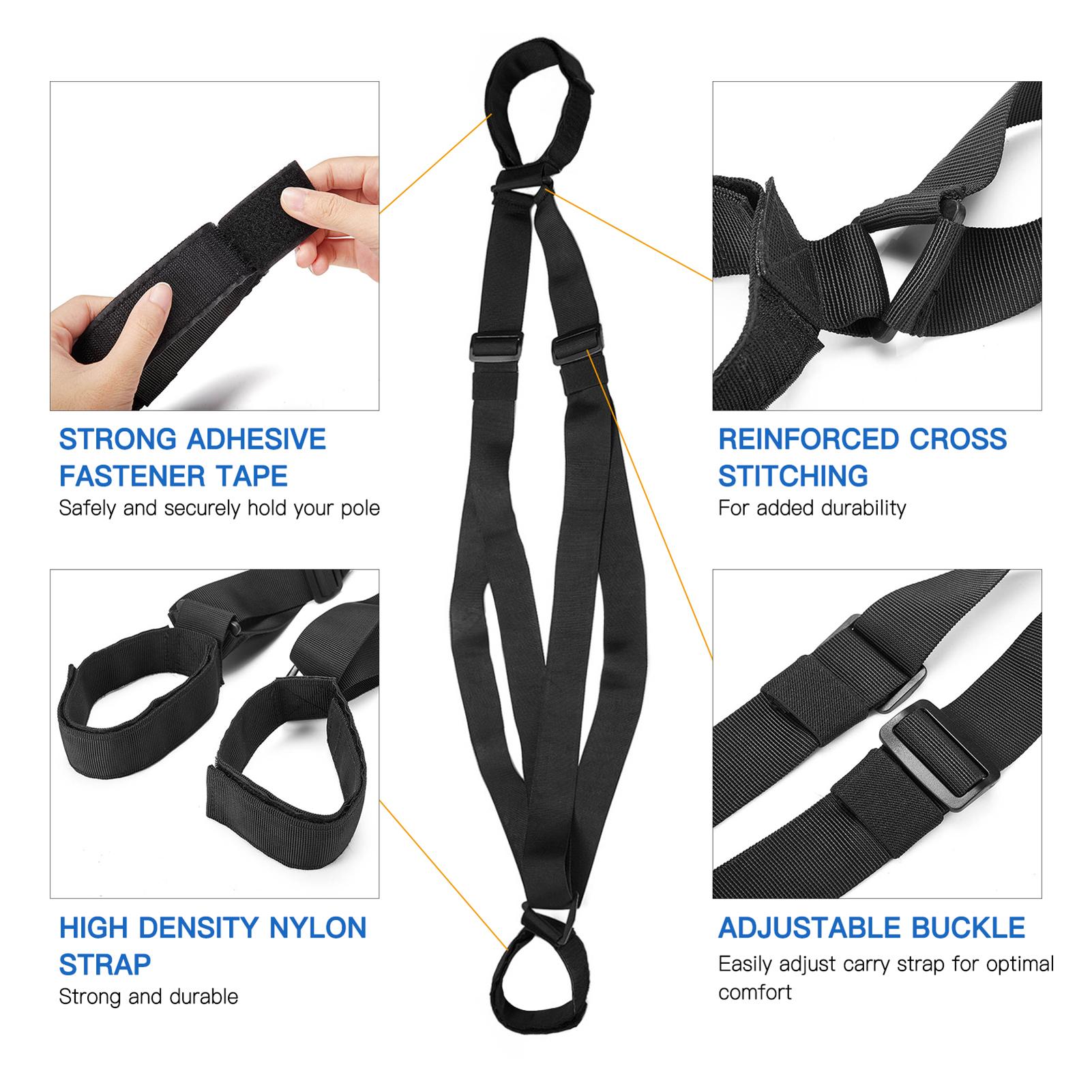 Dây đeo vai để đeo ván trượt có thể điều chỉnh sợi nylon cho ván trượt tuyết