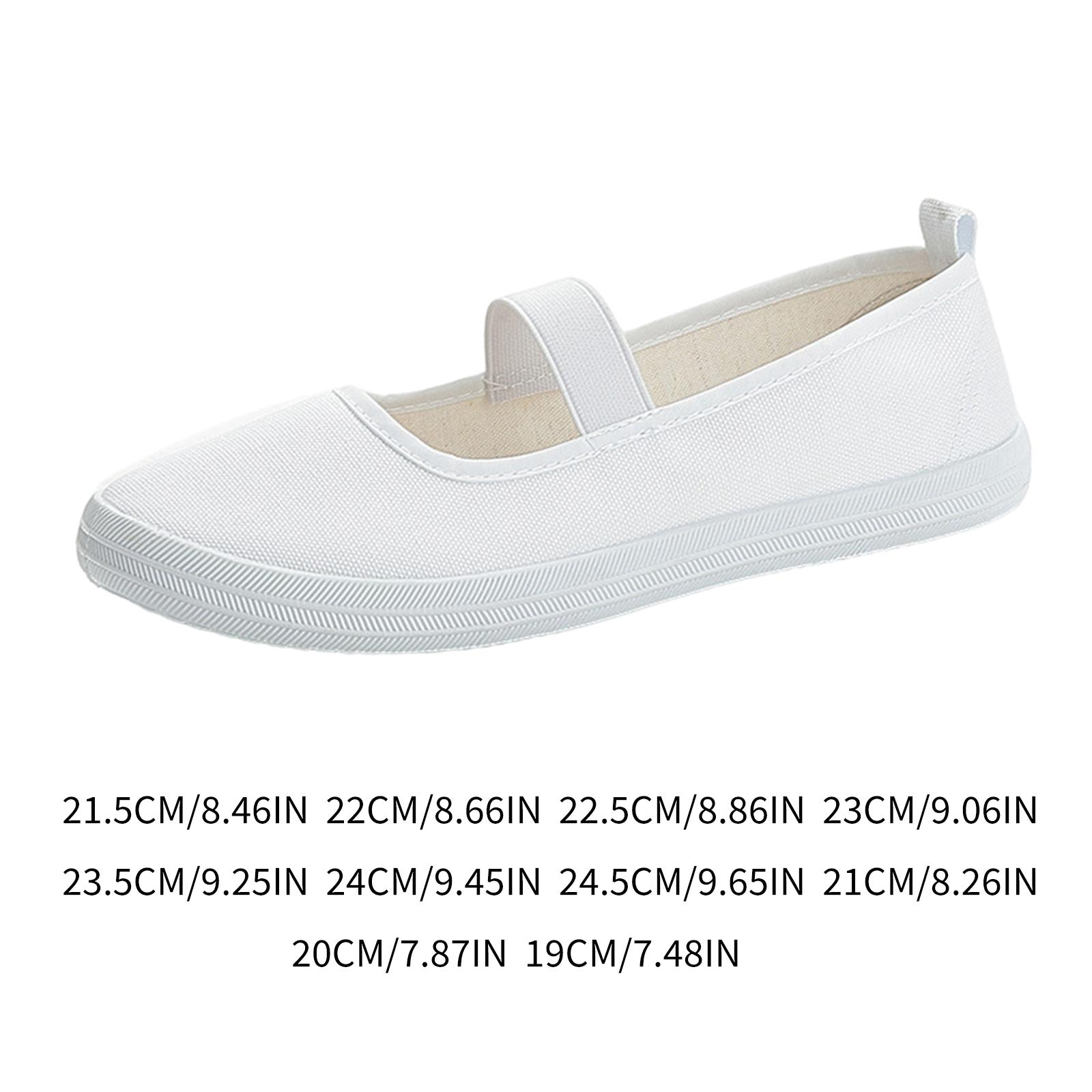 Women Nursing Shoes Nurse Workwear Slip Resistant Casual Slip On Flat Shoes 35