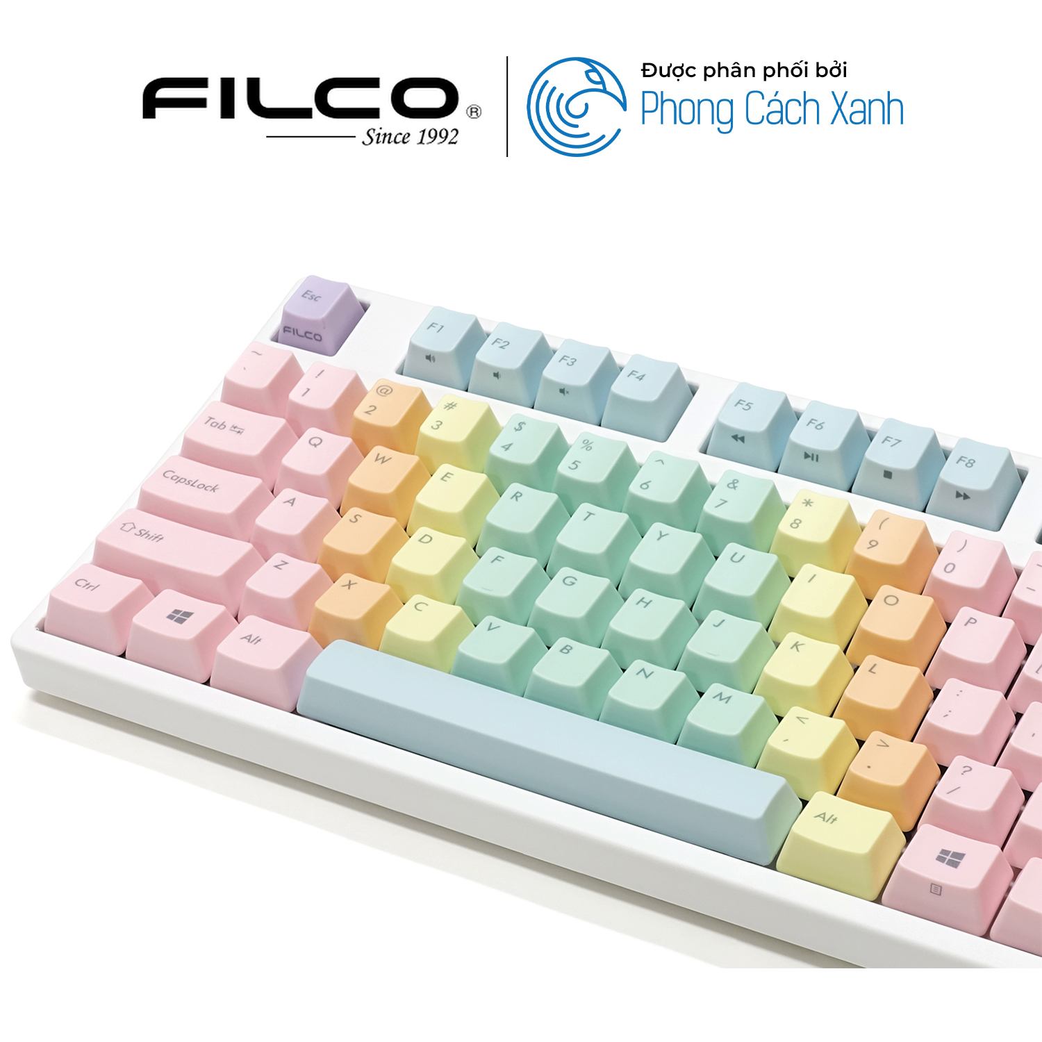 Bộ keycap Filco Macaron 104 phím - Chữ mặt trên - Hàng Chính Hãng