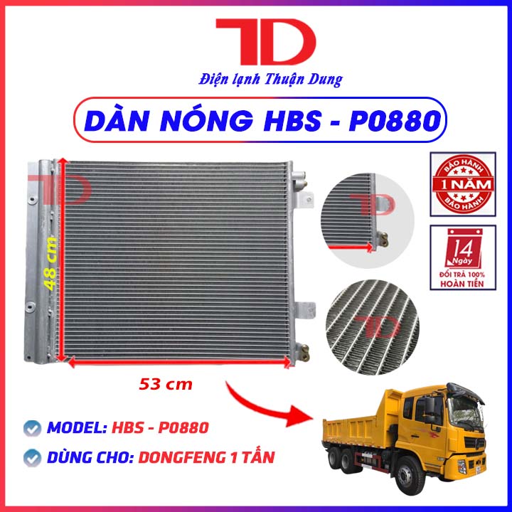 Dàn nóng HBS P0880 DONGFENG 15 tấn THDN06A, Dàn nóng điều hòa Ô Tô