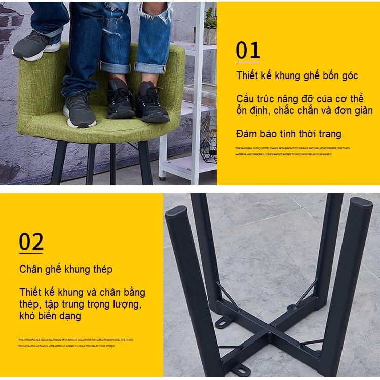 Bộ bàn ăn tròn phong cách Bắc ÂU hiện đại tiết kiệm diện tích