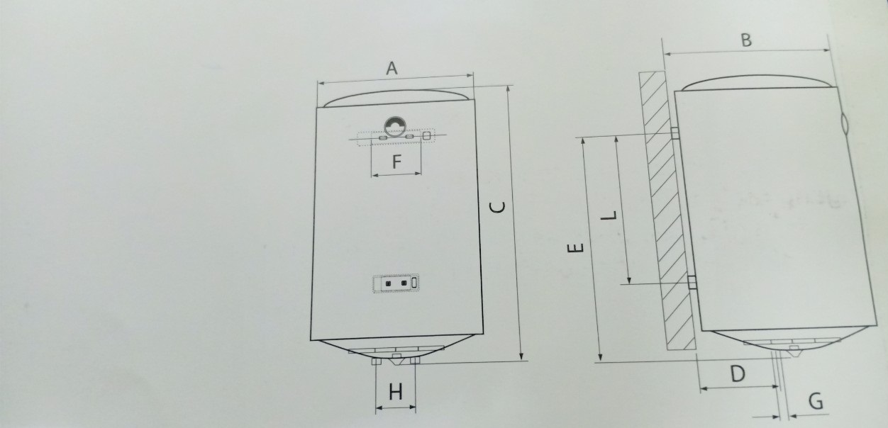 BÌNH NƯỚC NÓNG GIÁN TIẾP SQ 200 LÍT TREO ĐỨNG(SEV)