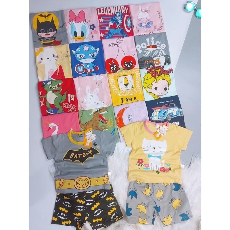 Bộ Xuất Hàn cộc tay cho bé từ 8-11kg combo 5 bộ