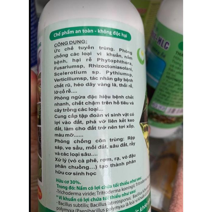 Nấm đối kháng Trichoderma Bacillus (dạng nước) chai 500ml