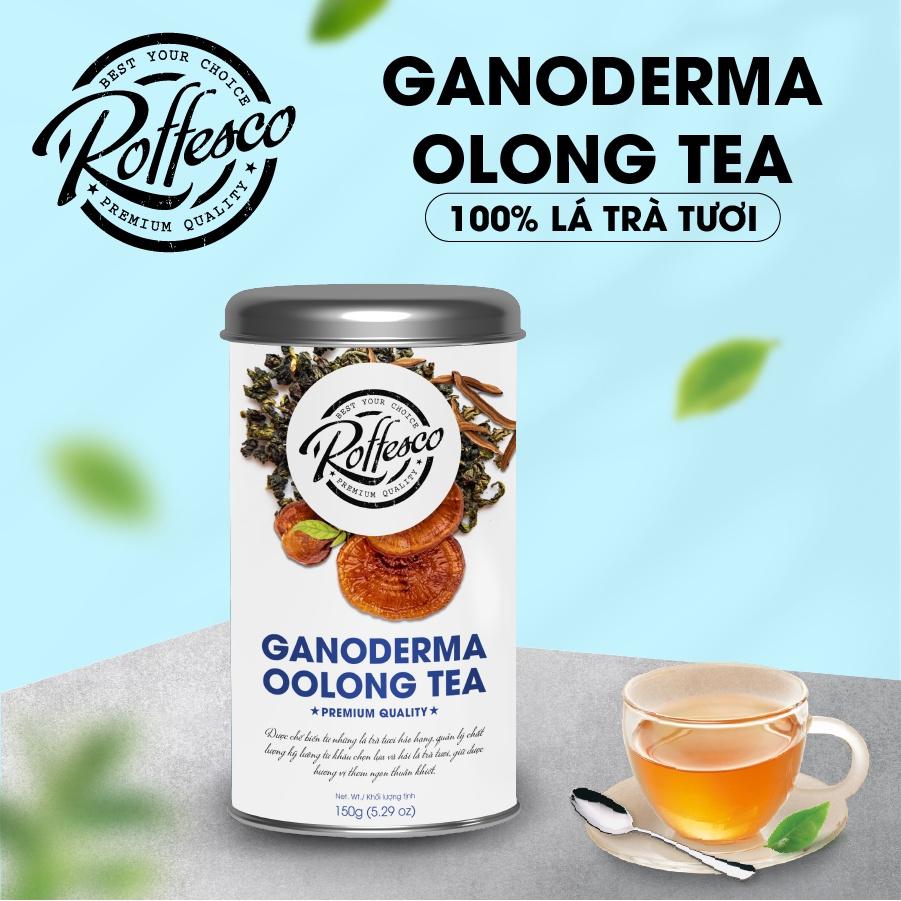 Trà Olong Linh Chi ROFFESCO GANODERMA OOLONG TEA Hương Vị Đậm Đà Đặc Trưng Từ Lá Trà Tươi 150g