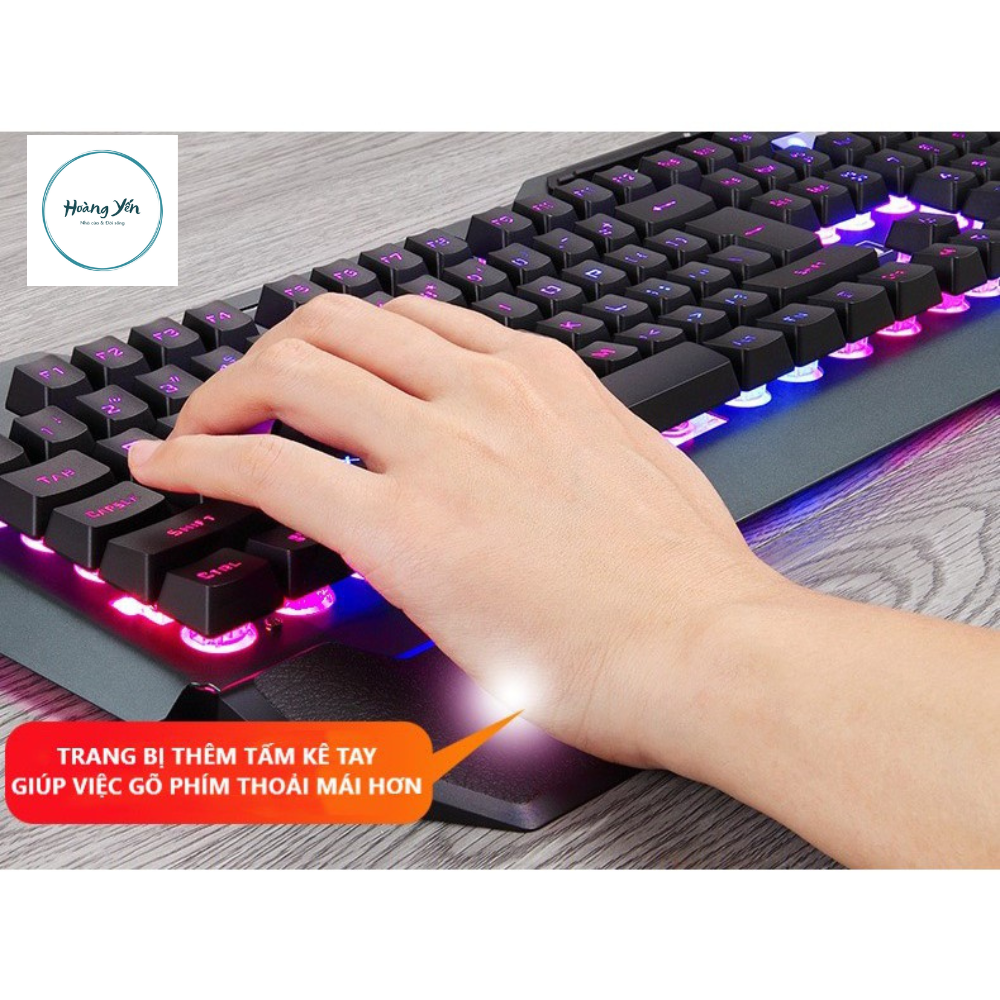 COMBO Gaming Bàn phím và chuột kèm tai nghe chụp tai headphone super bass, phím LED 10 chế độ