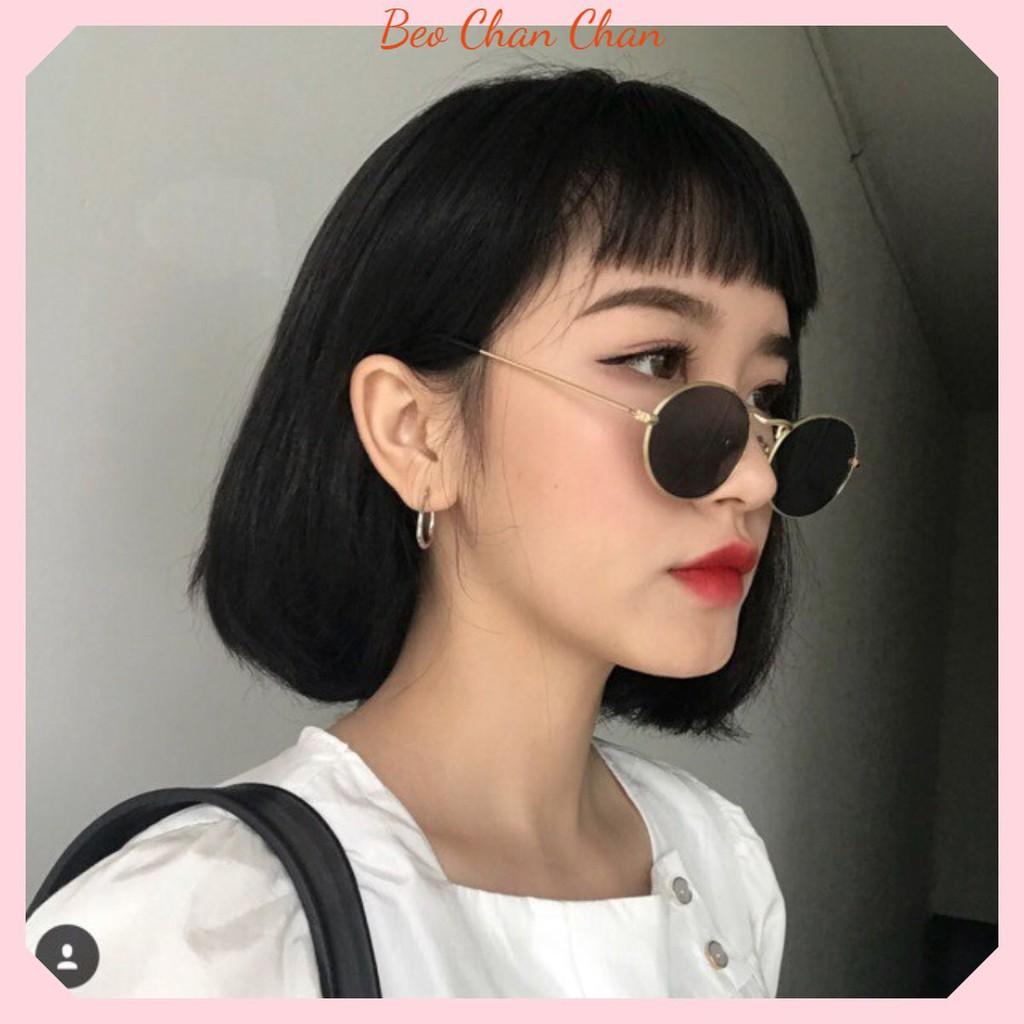 KÍNH RÂM KÍNH MÁT TRÒN ĐEN THẦY BÓI RETRO TRÒN HOTREND SANG CHẢNH