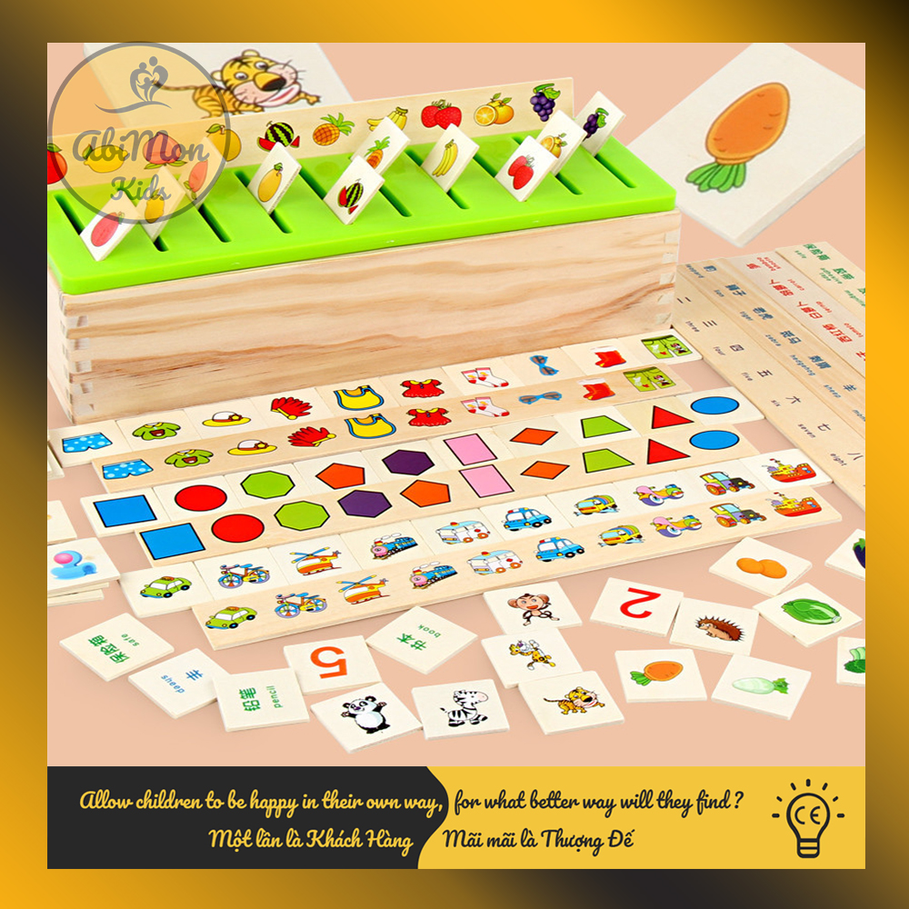 Bộ Thả Hình Theo Chủ Đề Cho Bé || Montessori cao cấp || Đồ chơi Gỗ - Giáo dục - An toàn - Thông minh