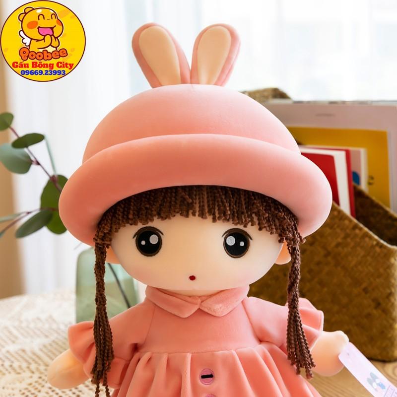 Gấu bông Búp Bê Váy Nhung Tim Đủ Size Cao Cấp