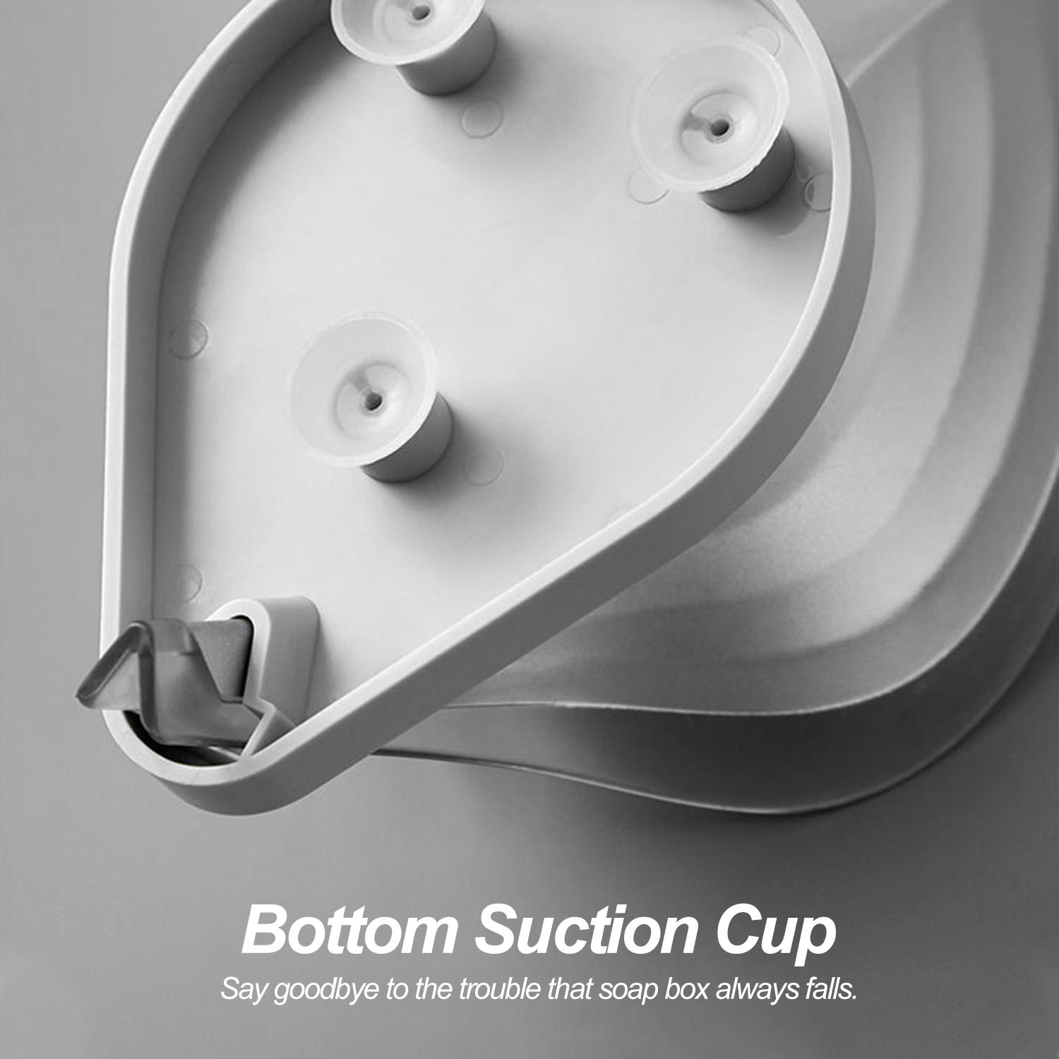 Giá đỡ xà phòng tắm hình chiếc lá với Thiết kế xiên cho phép nước thoát nhanh bằng vật liệu ABS và AS,