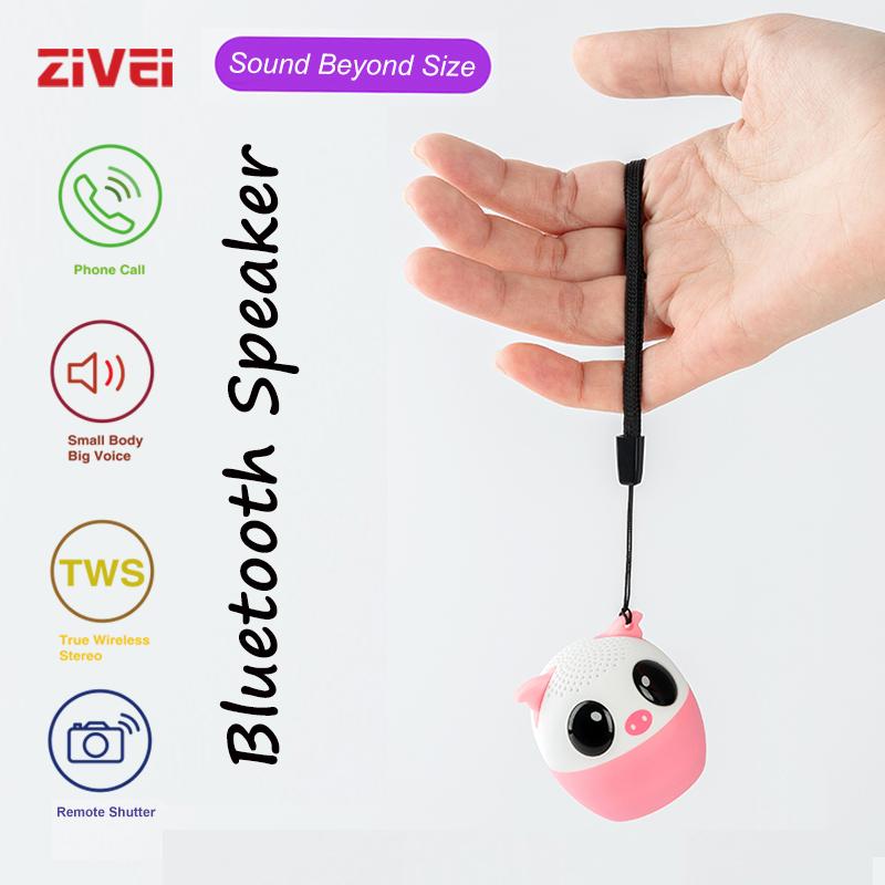 Zivei mini loa bluetooth động vật không dây loa nhỏ âm nhạc di động cột phụ