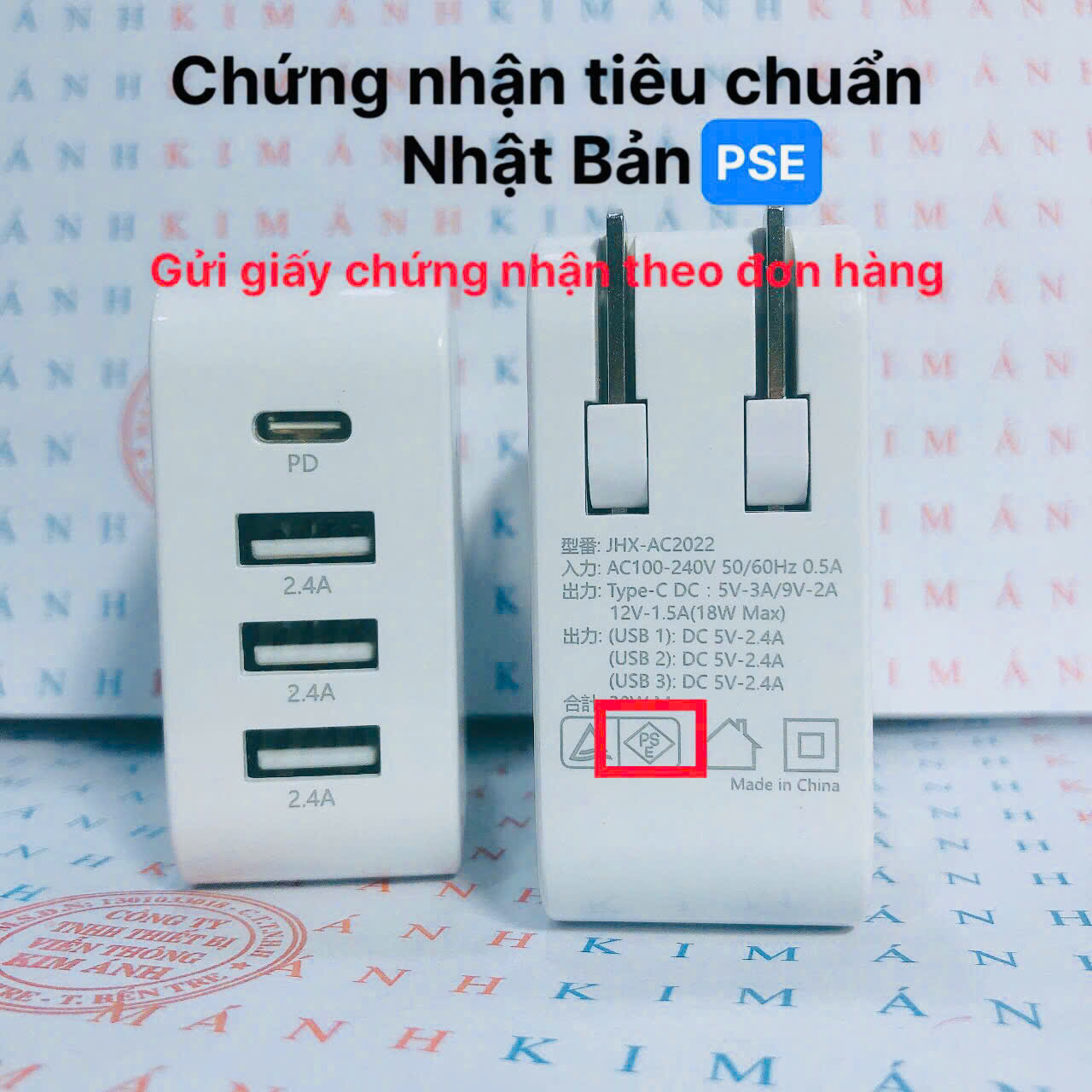 Củ sạc xuất Nhật 32W KFLY ( JHX-AC2022), đạt chứng nhận PSE tiêu chuẩn Nhật Bản, dùng thử 30 ngày, hàng chính hãng
